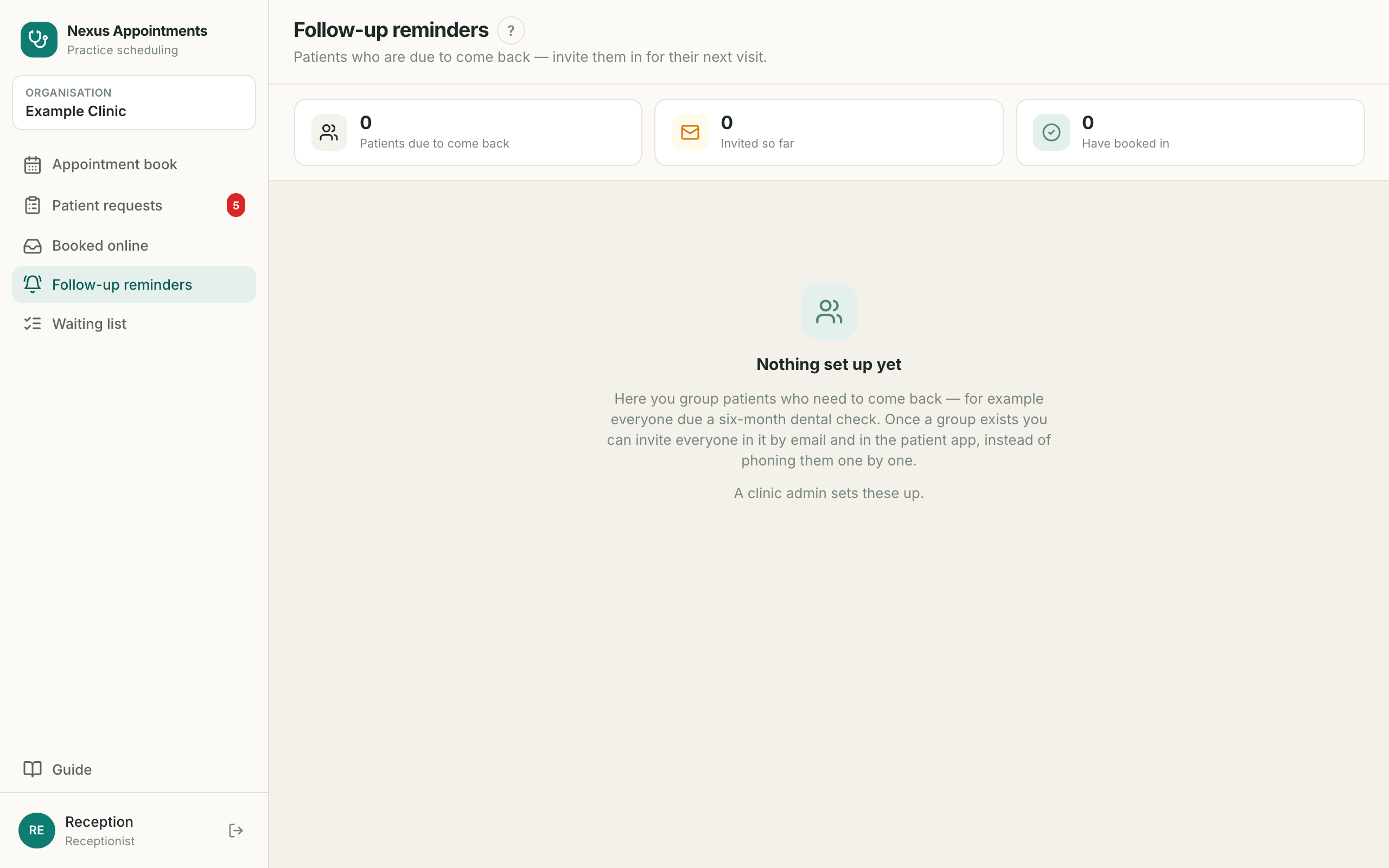 Follow-up reminders