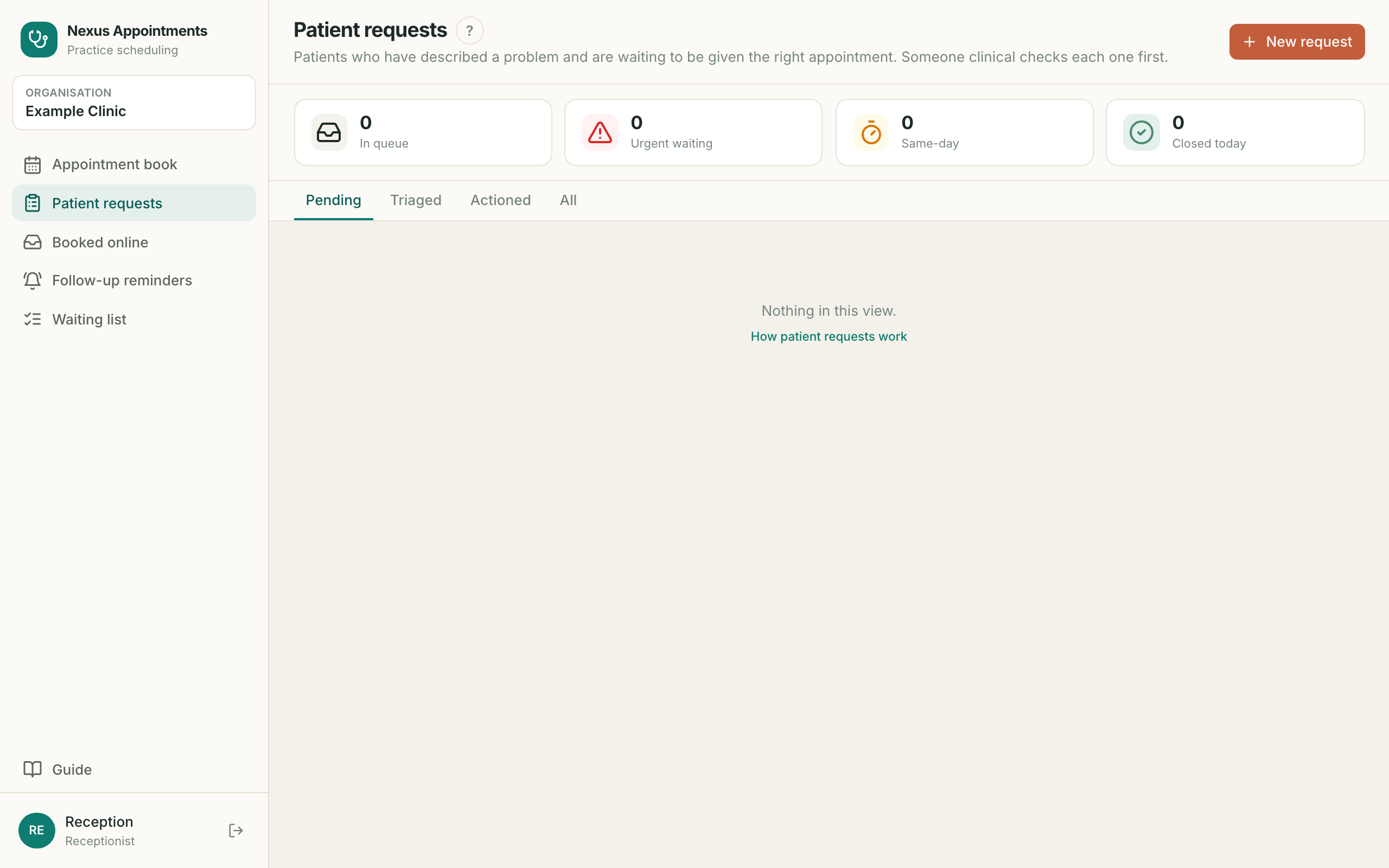 Patient requests